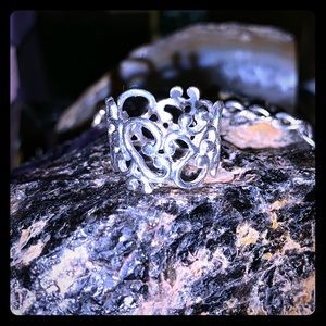 Swirly Sterling Stamped Dream Ring❤️7❤️👑💜